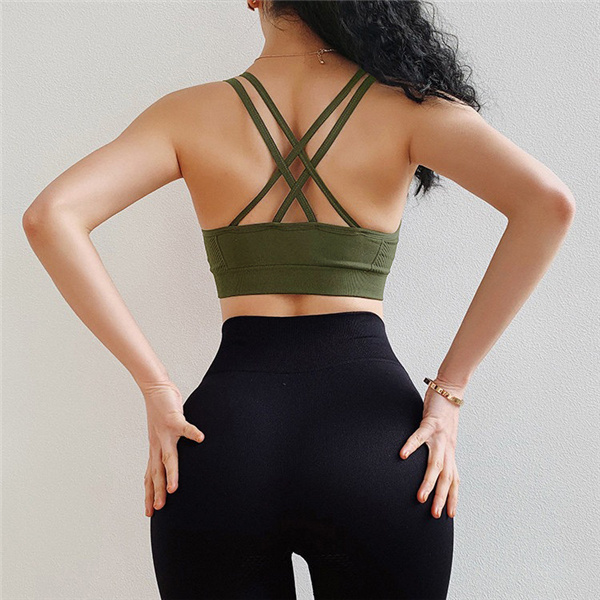 Women's Shockproof Cross Back Sports Bra 10