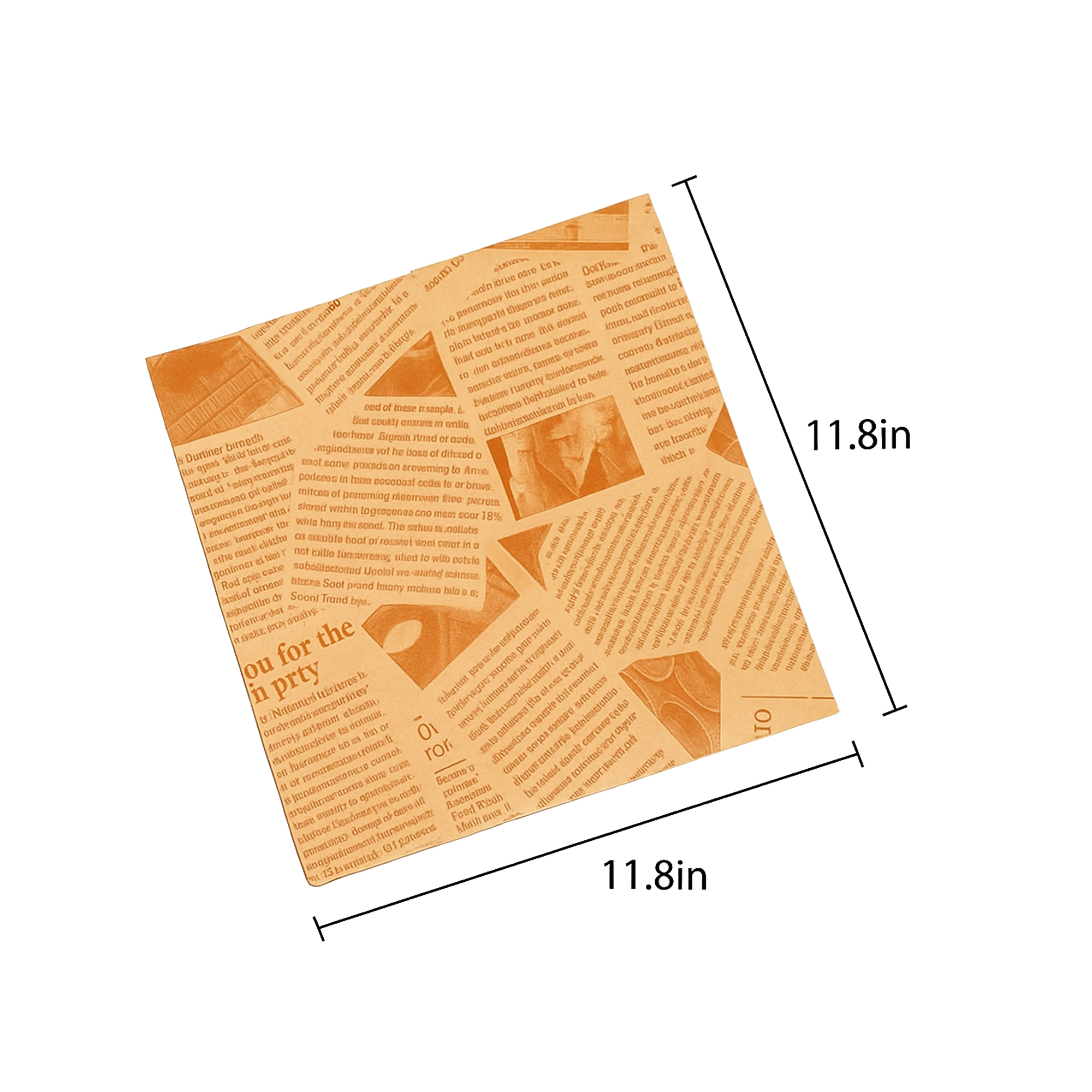 Greaseproof Food Wrapping Paper 11.8??11.8in 200 Sheets 2