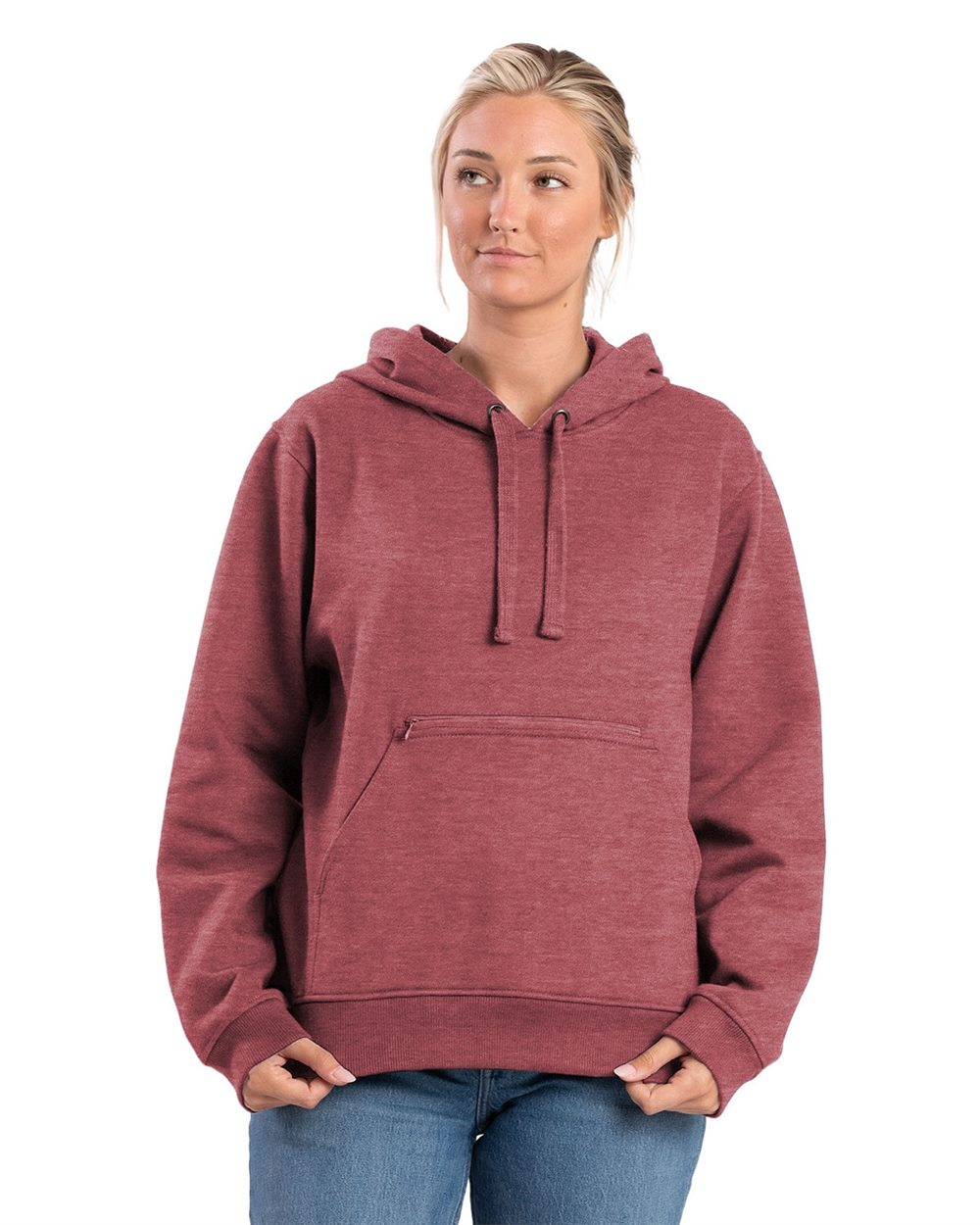 Women's Heritage Zippered Pocket Hooded Sweatshirt - WSP418 14