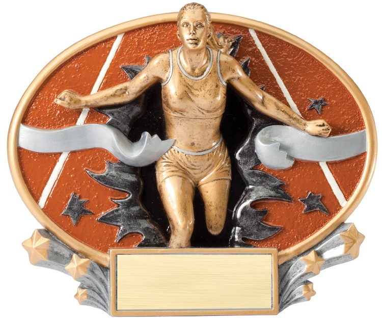 Track - Female Xplosion Oval Resin Award 1