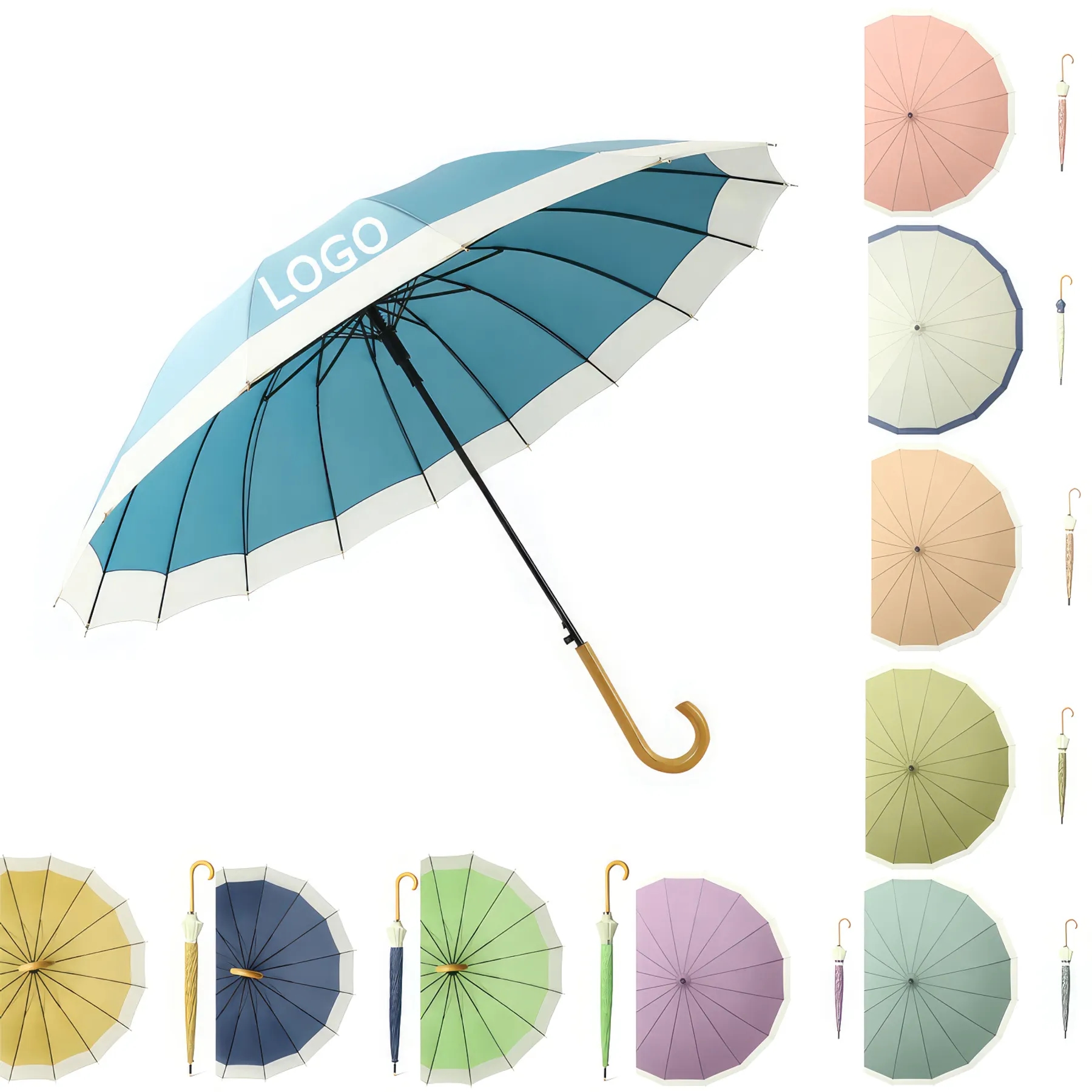 Straight Pole Large Umbrella 2