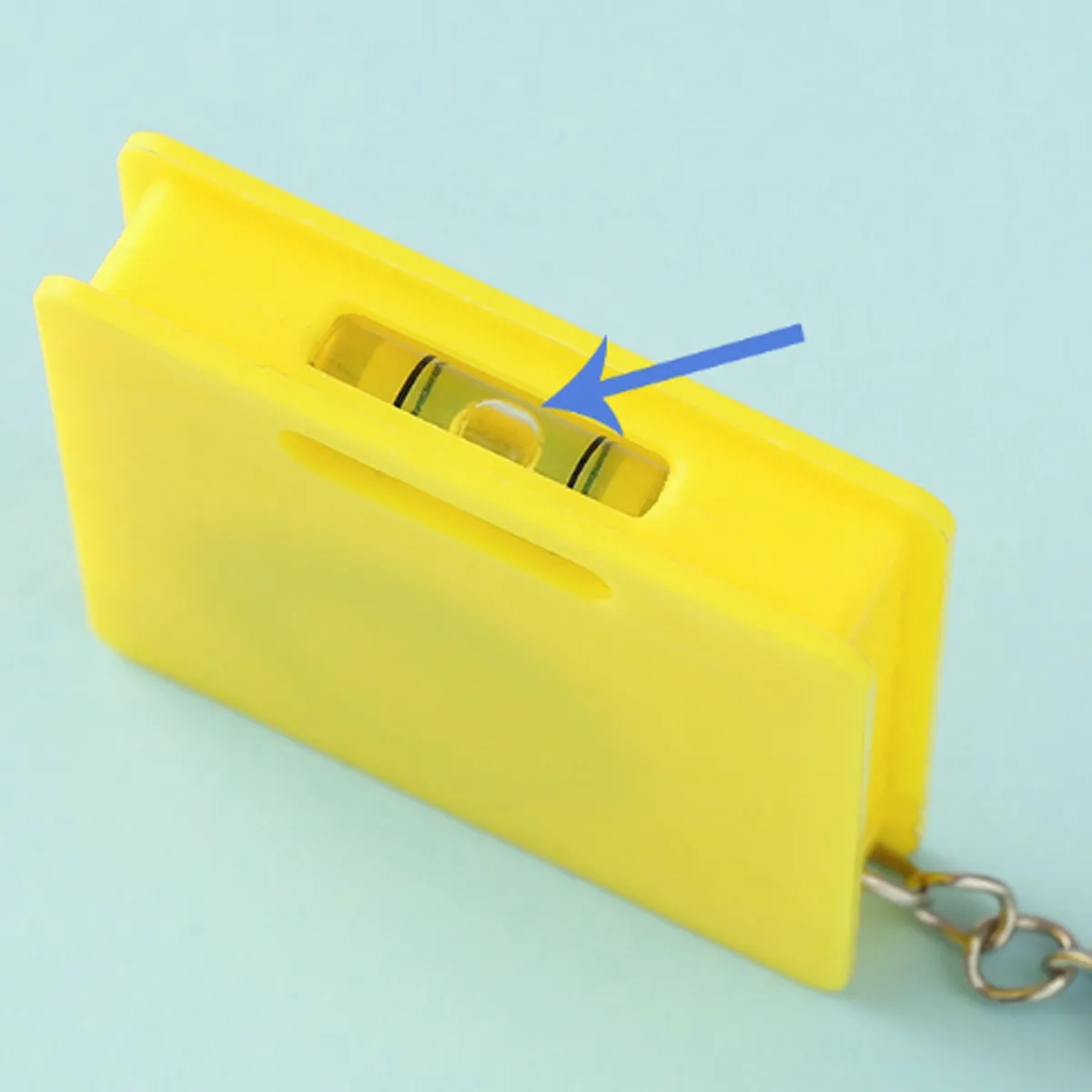 Mini Keychain Tape Bubble Level 1meter Measuring Steel Ruler 5