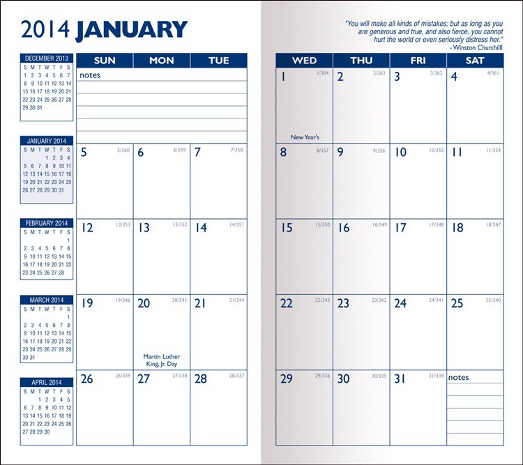 Executive Monthly Pocket Planner 3