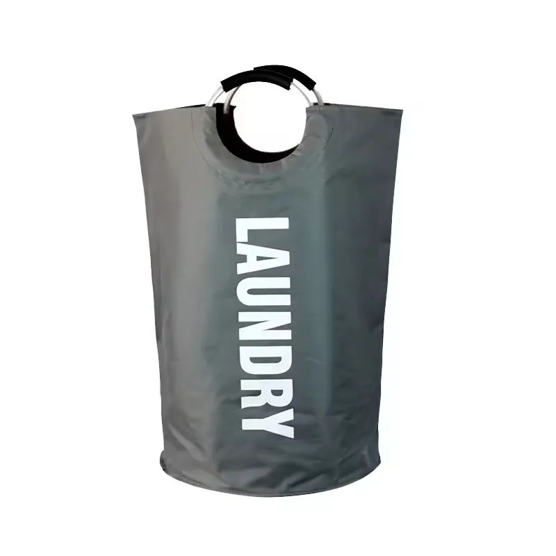 90L Large Laundry Basket Waterproof Clothes Bin Collapsible 6