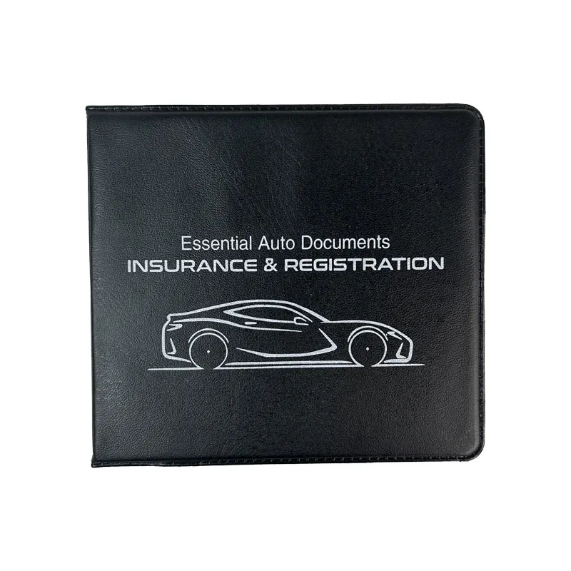 Custom Auto Registration & Insurance Vinyl PVC Card Holder 5