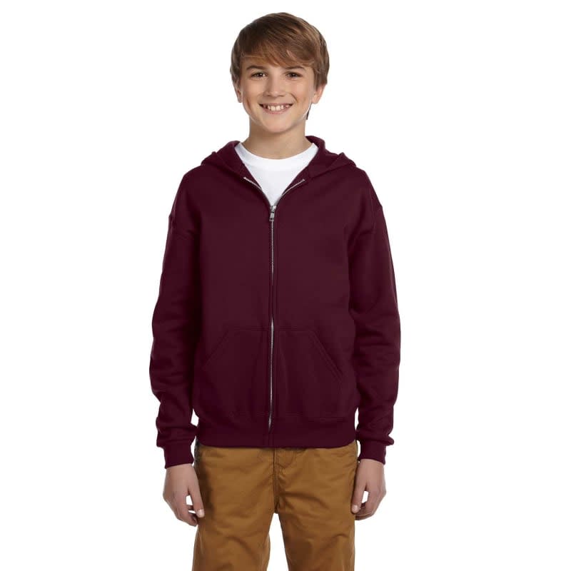 Jerzees Youth 8 Oz., 50/50 NuBlend® Fleece Full-Zip Hood 2