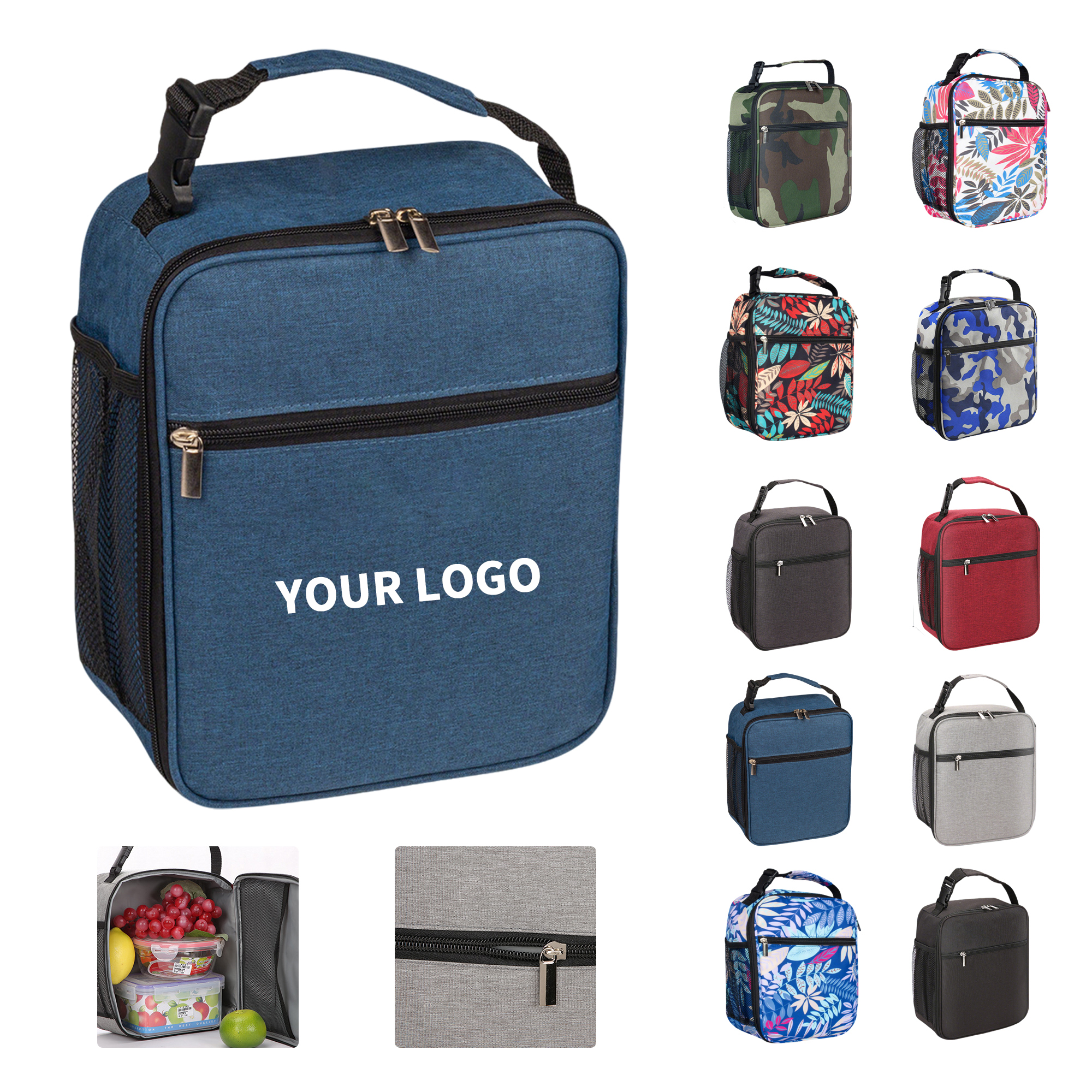 Insulated Lunch Carry Box 8.6" Length X 3.9" Width X 10.2" Height 5