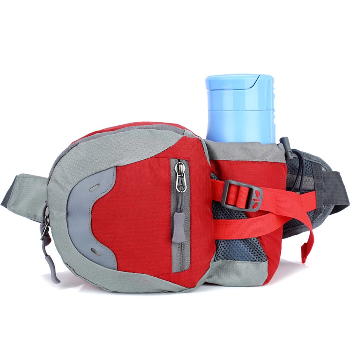 Portable Fanny Pack Sport Waist Bag with Bottle Holder 5