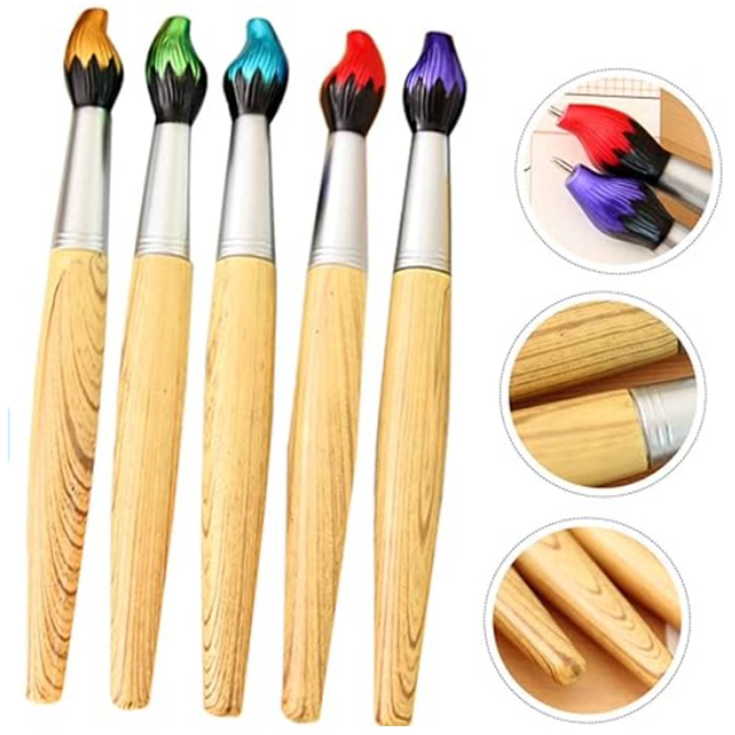 2 in 1 Flame Shaped Stylus Ballpoint Pen 4