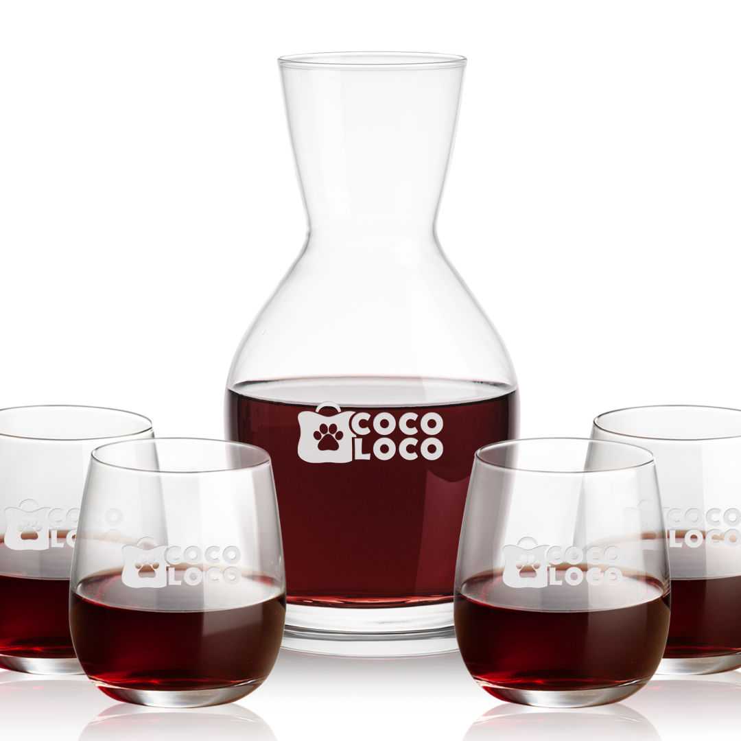 Westwood Carafe & Crestview Stemless 2
