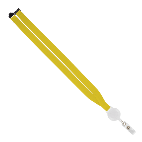 IMPORT 3/4" Polyester Lanyard with Retractable Badge Reel and IPH7 back of neck convenience release. 36