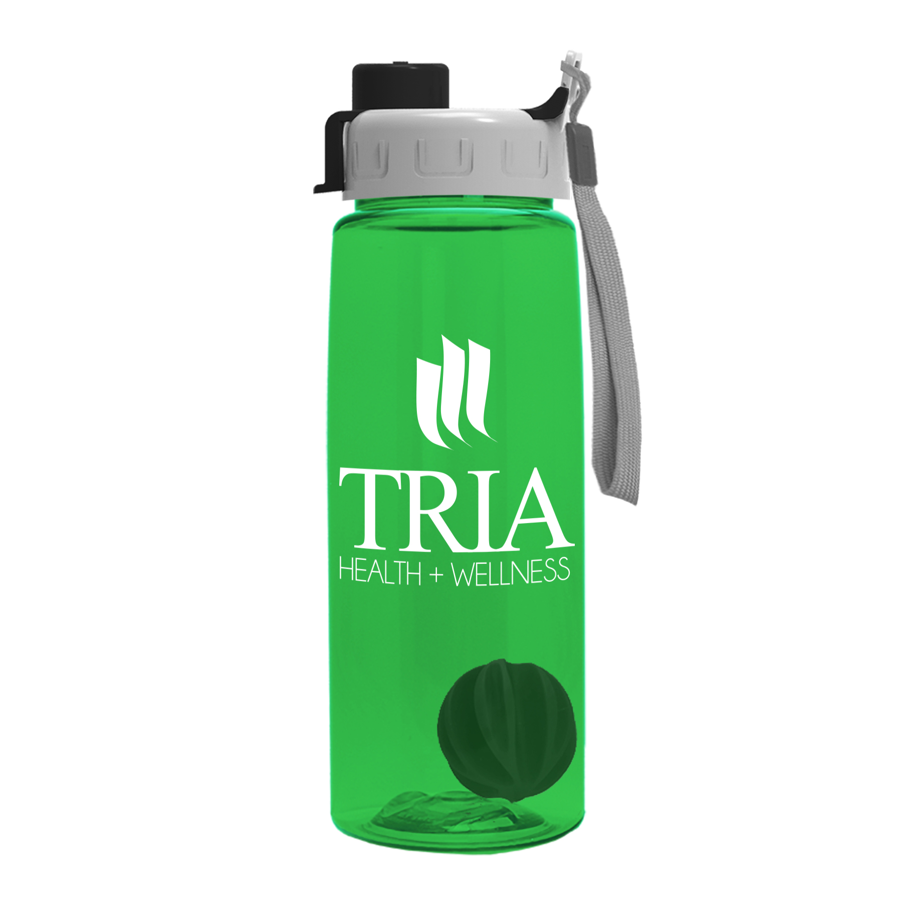 The Flair - 26 oz. Transparent Tritan Bottle with Quick Snap and Mixing Ball 3