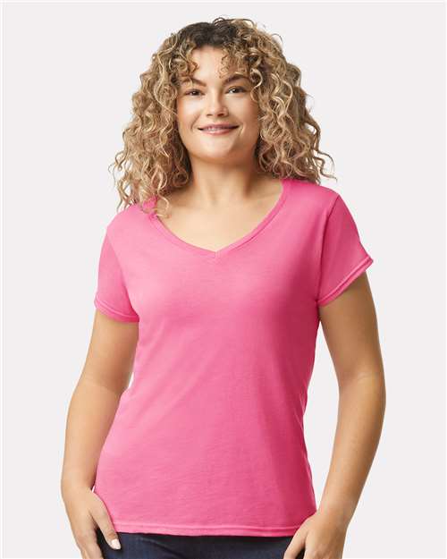 Women's Softstyle® V-Neck T-Shirt - 64V00L 53