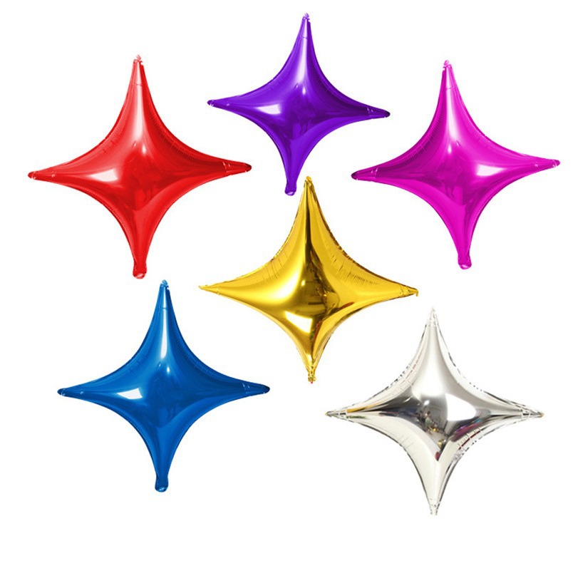 26 inch Four-pointed Stars Foil Balloons Mini Star Air Balloon Birthday Party Decorations Wedding 1