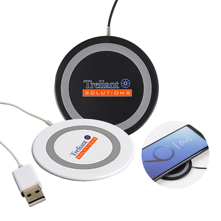 5W QI Round Wireless Charging Pad 4