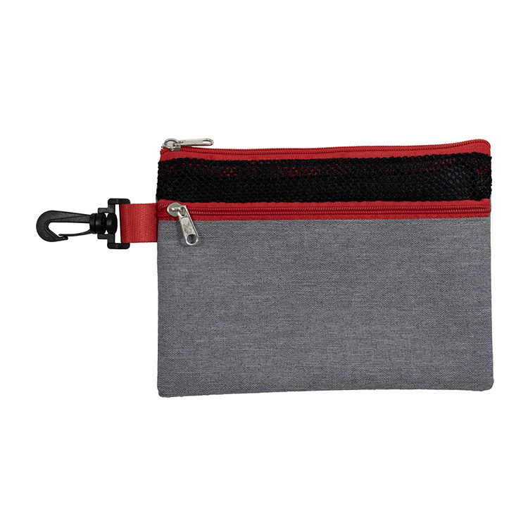 7" W x 5" H "SANTORINI" Mesh Zipper Pouch 6