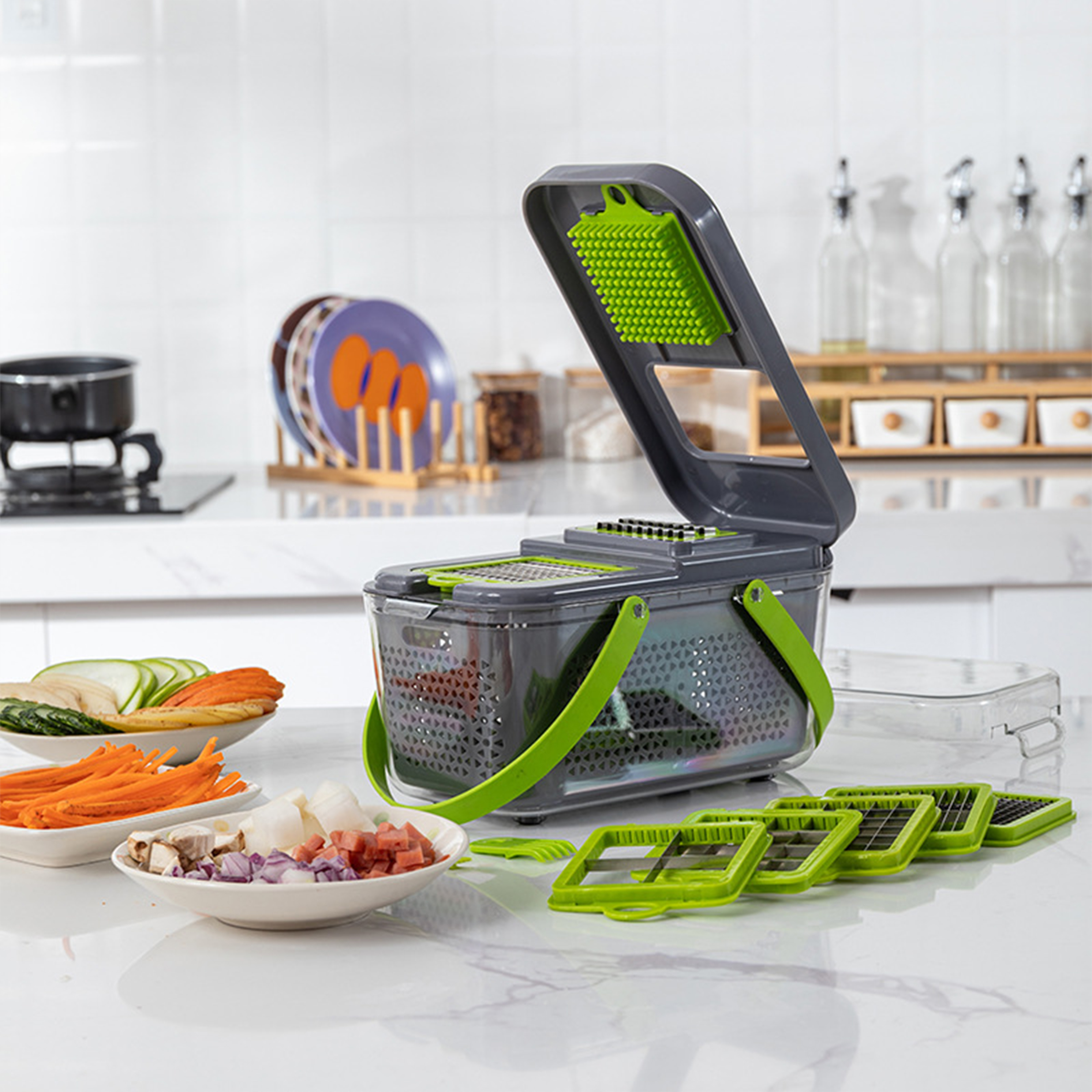 Stainless Steel Multi Functional Vegetable Chopper 6
