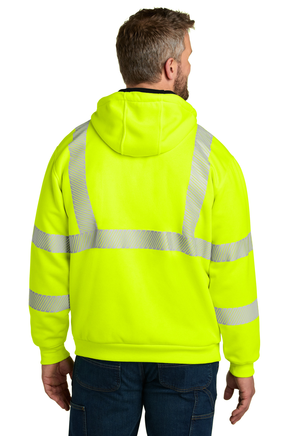 Carhartt ANSI 107 Class 3 Lined Full-Zip Sweatshirt CT104988, custom hoodie or sweatshirt with logo imprint 6
