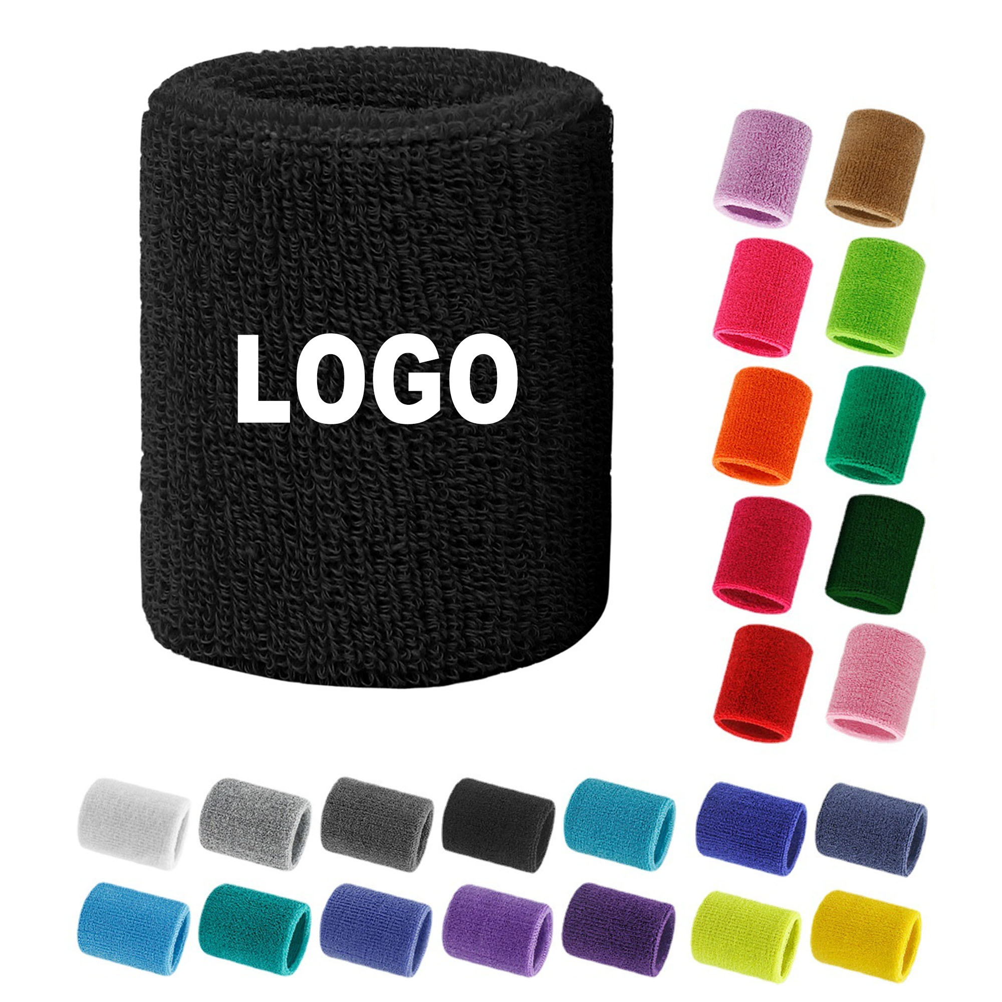 Cotton Athletic Sweat Absorbing Wristband 7