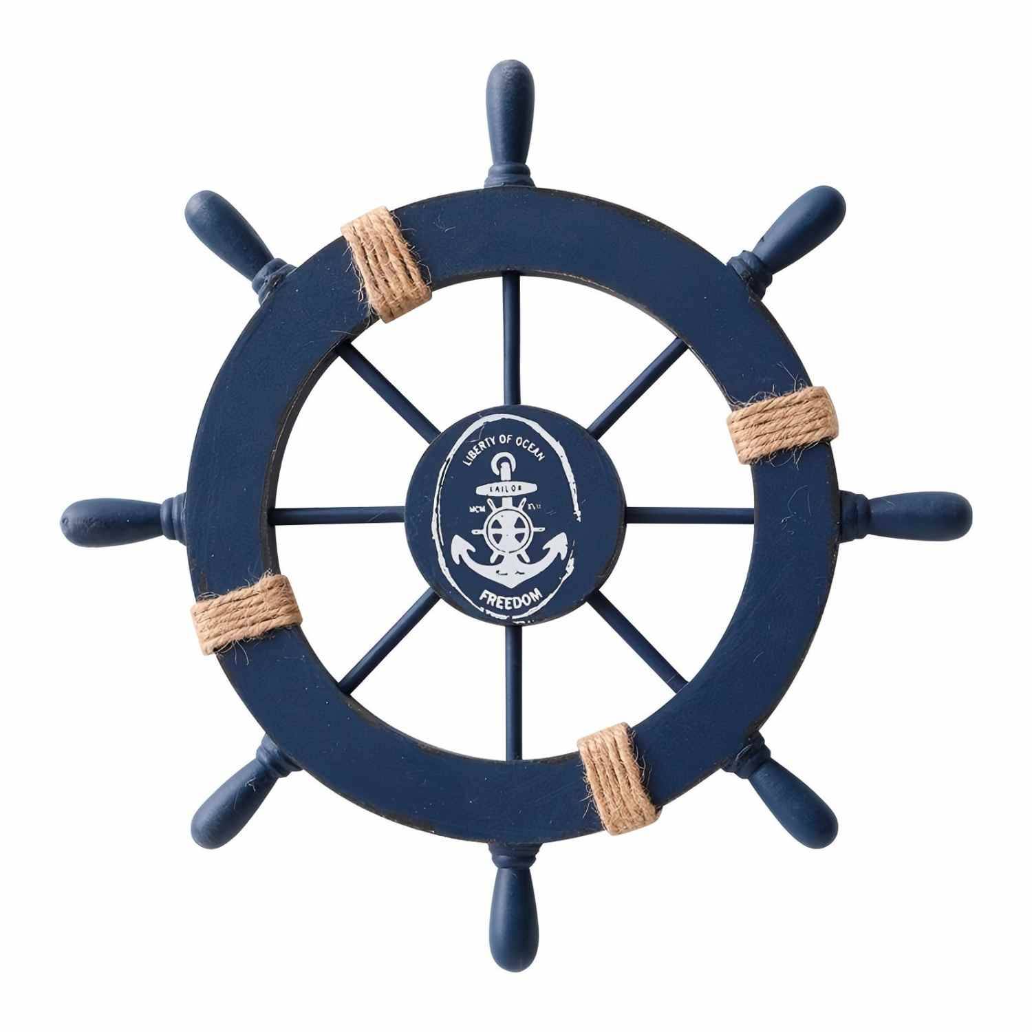 Wooden Nautical Ship Wheel Wall Decoration 18