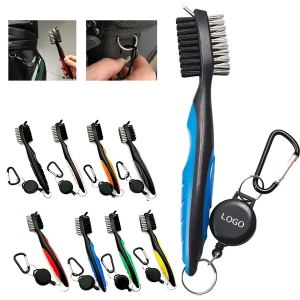 Golf Club Cleaning Brush with Keychain 4