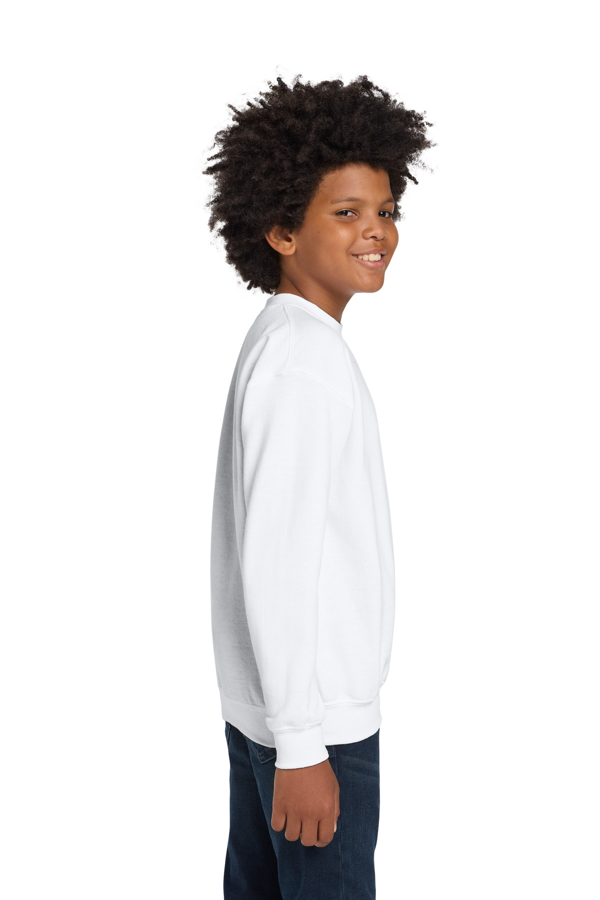 Gildan Youth Heavy Blend Crewneck Sweatshirt. 18000B 30