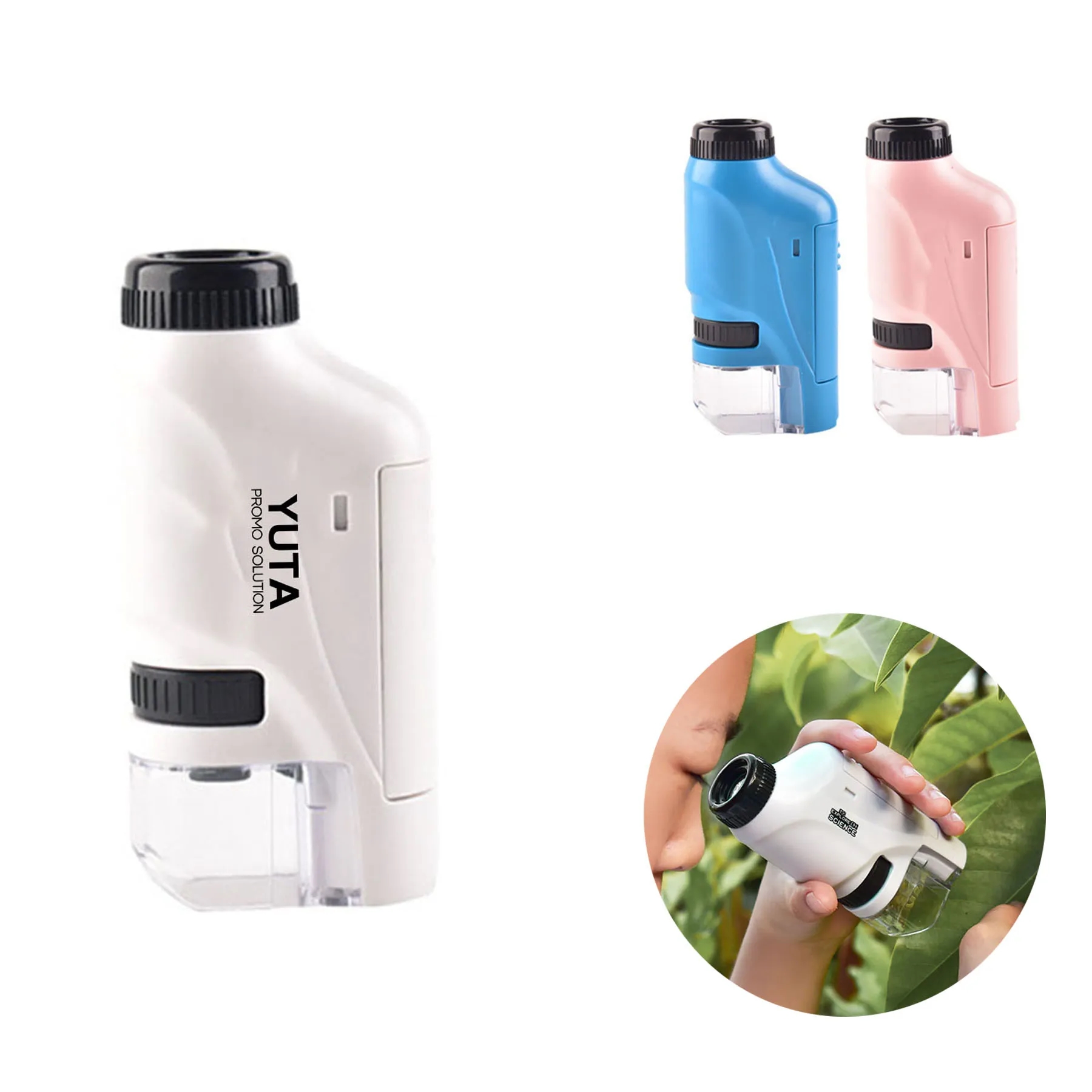Portable Handheld Pocket Microscope 60X-120X With Led Light 2