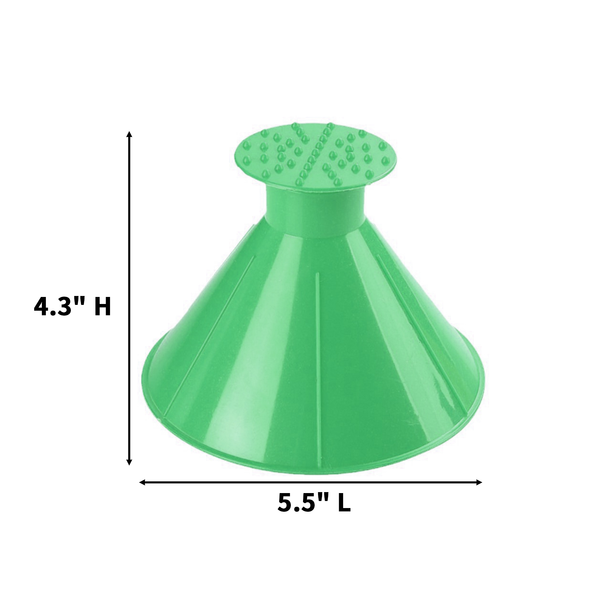 Round Funnel Car Snow Scraper 5.5" Length X 4.3" Height 3