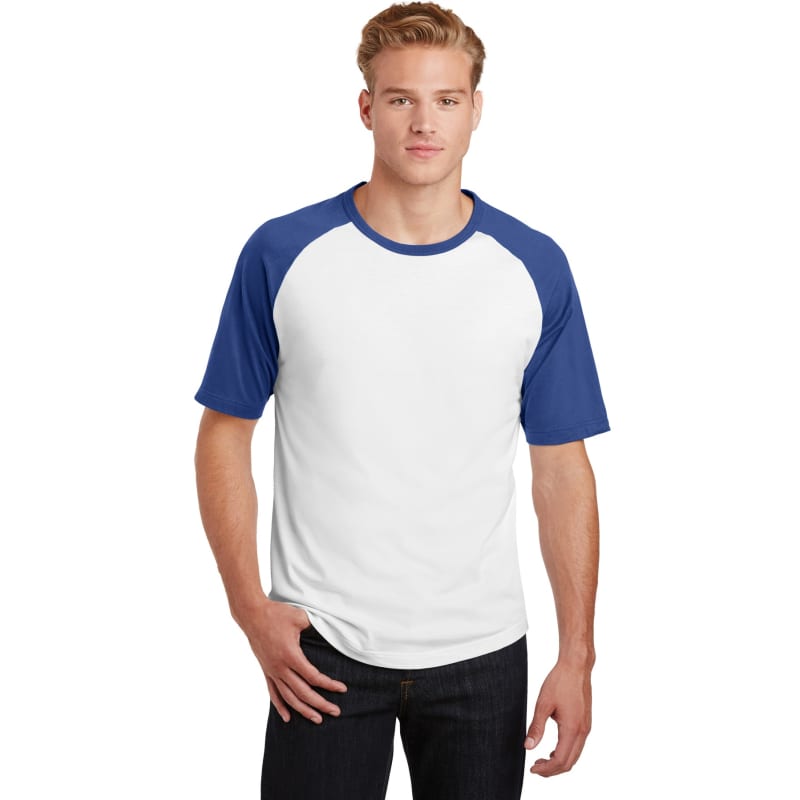 Sport-Tek Short Sleeve Colorblock Raglan Jersey. 23