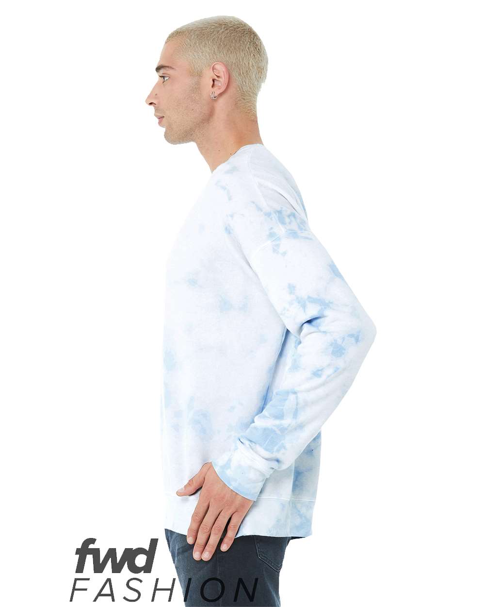 Unisex FWD Fashion Tie-Dyed Crewneck Sweatshirt - 3945RD 8