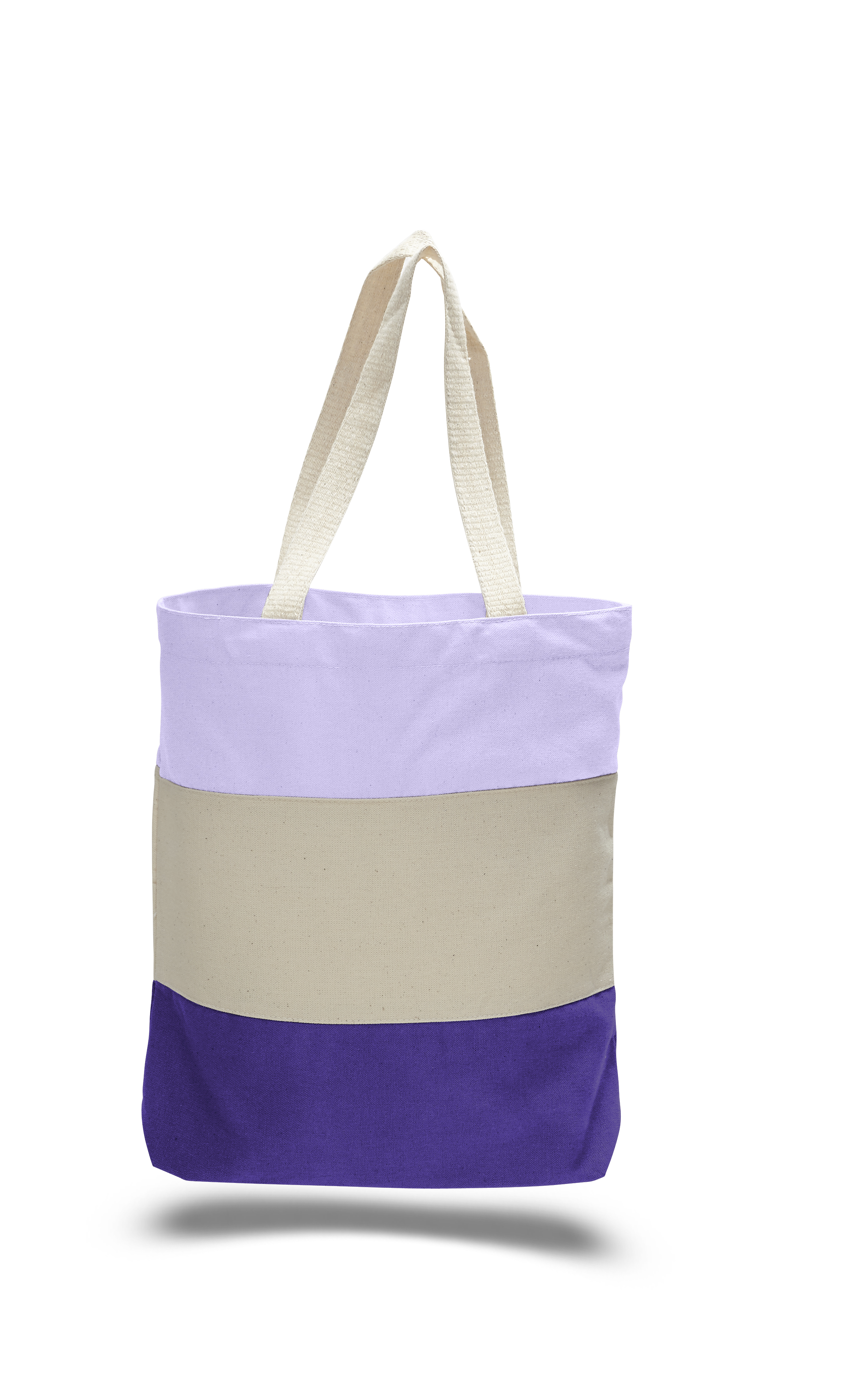 Heavy 12 oz. Cotton Canvas Tri Color Tote Bag, custom tote bag with logo imprint 6
