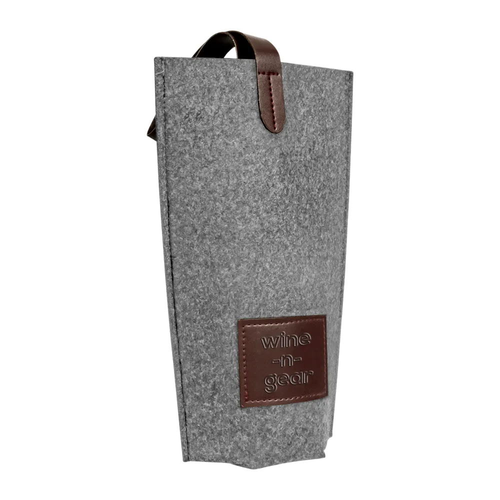 1-Bottle Felt Wine Tote 6