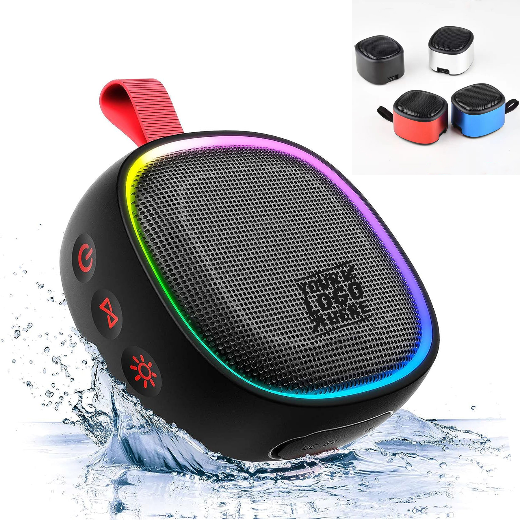 IPX7 Waterproof Wireless Portable Bluetooth Updated Shower Speaker 2