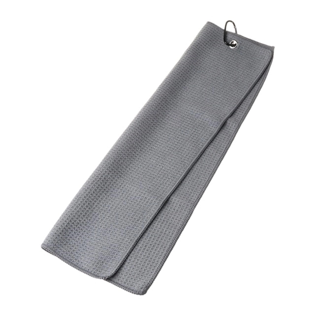 Custom Tri-fold Waffle Pattern Golf Towel 7