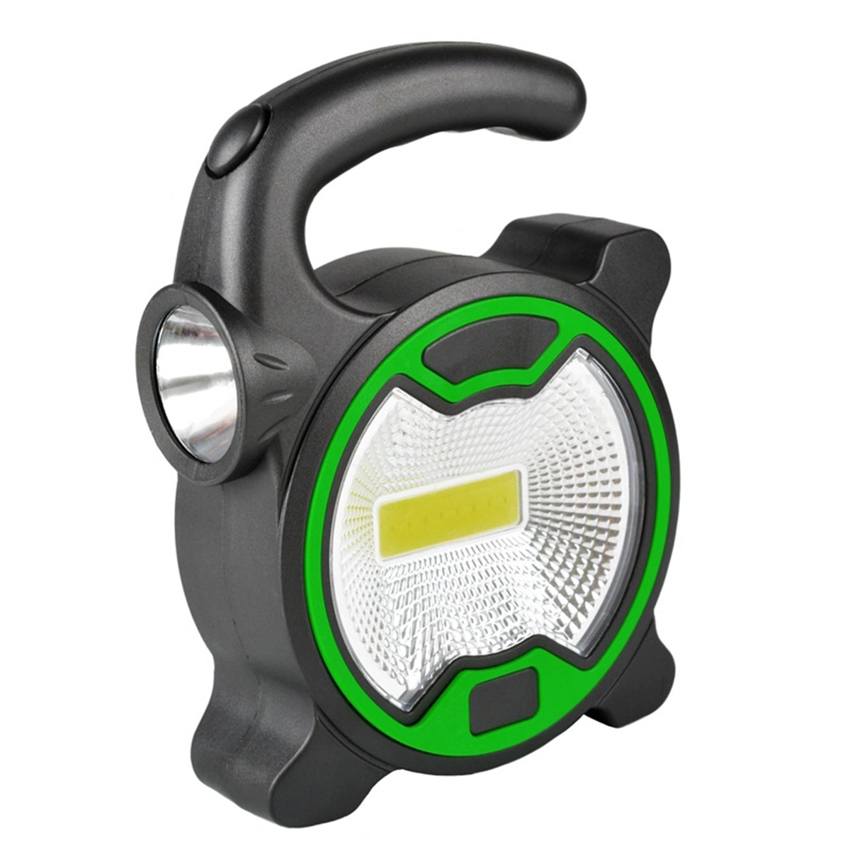 Portable LED COB Camping Flashlight with Side Torch Light 5