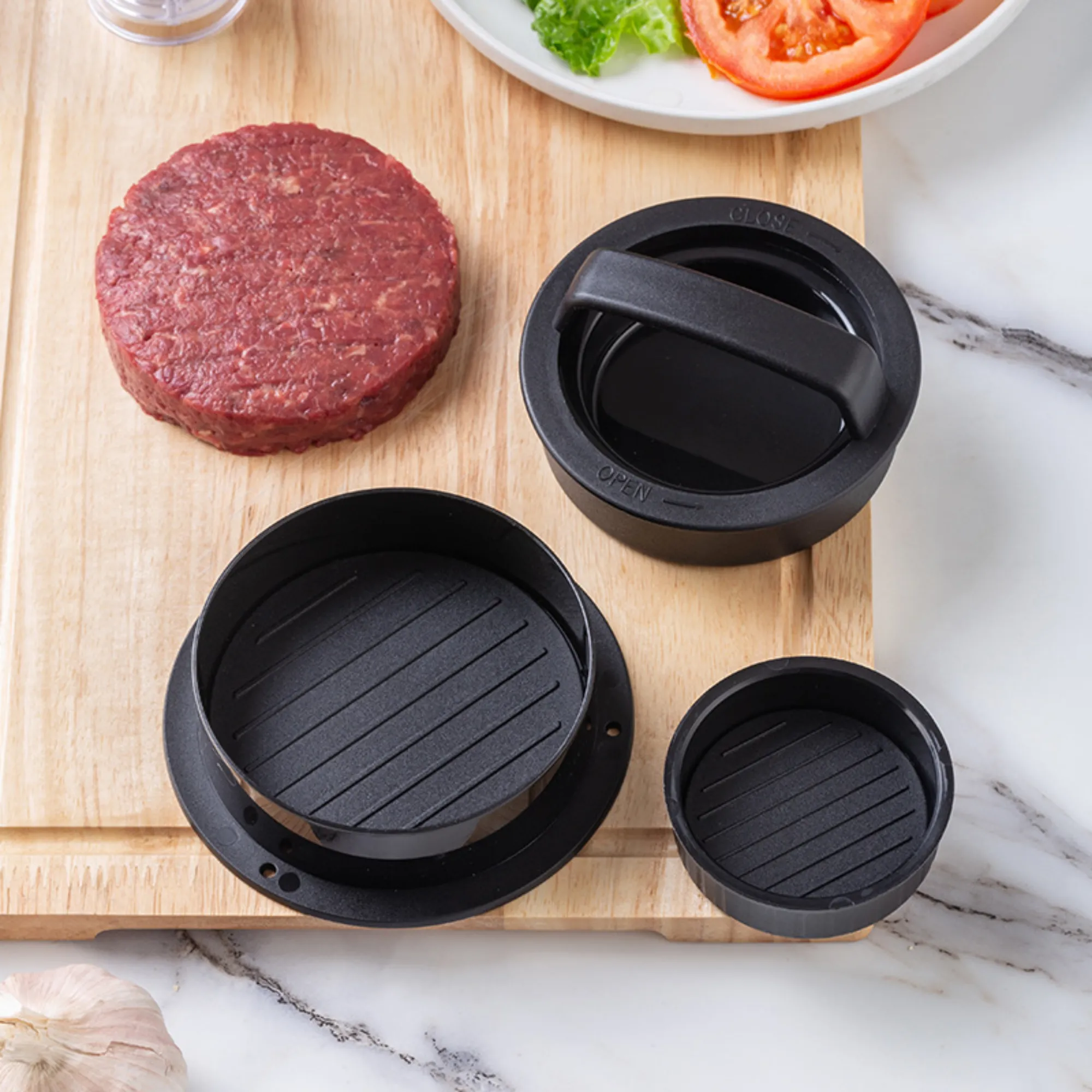 Black Non - stick Burger Patty Makers 2
