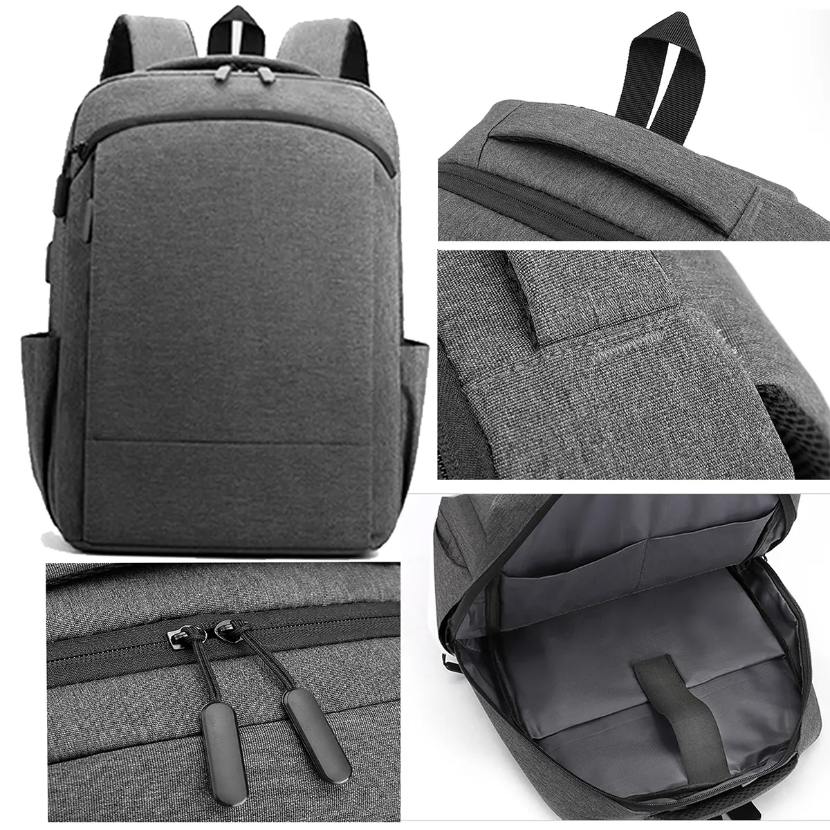 Business Anti Theft Slim Durable Backpack With Charging Port 5