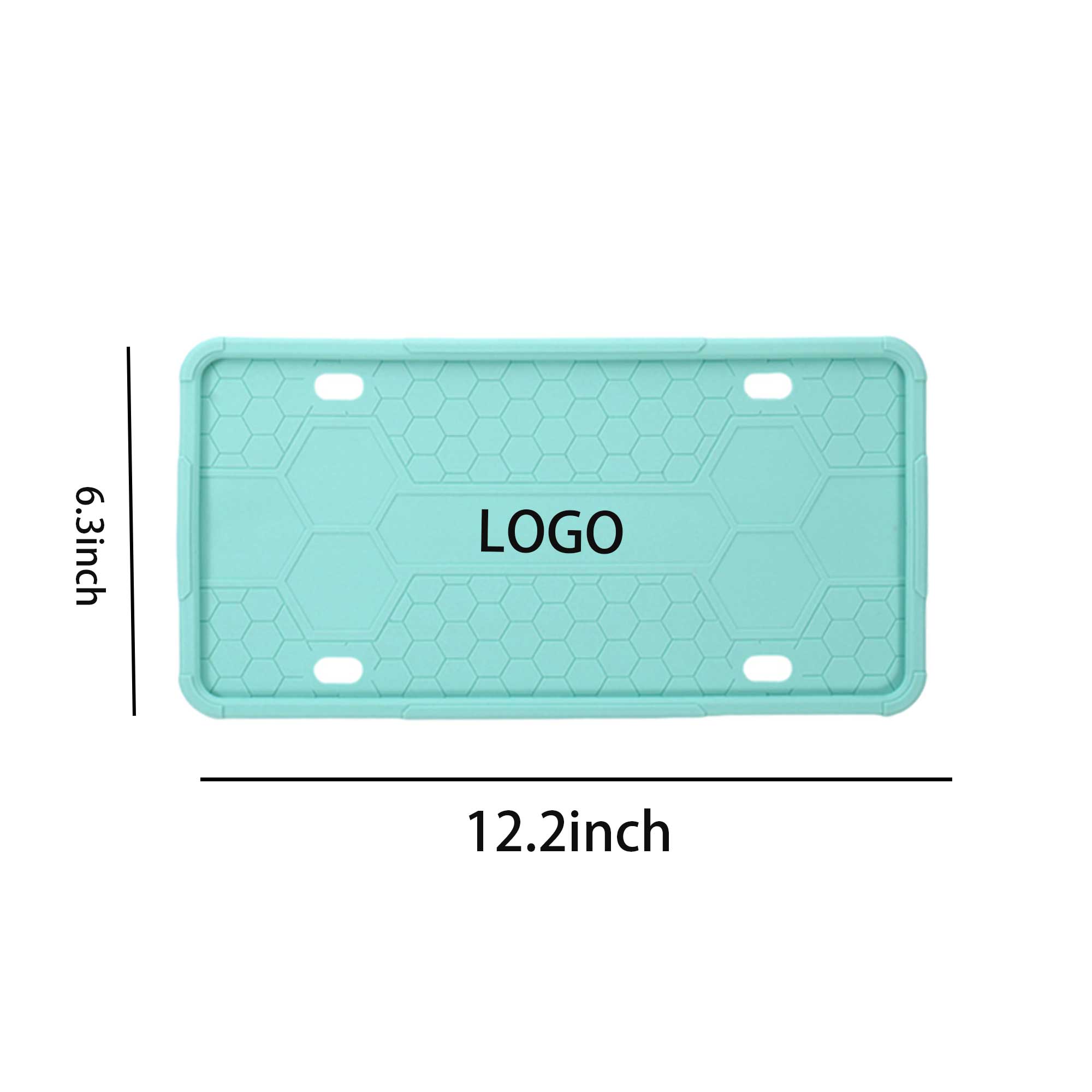 Durable Silicone Waterproof License Plate Frame 3