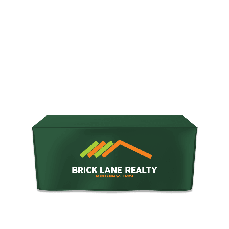 4FT Fitted Trade Show Table Cover - Full Color Imprint 5