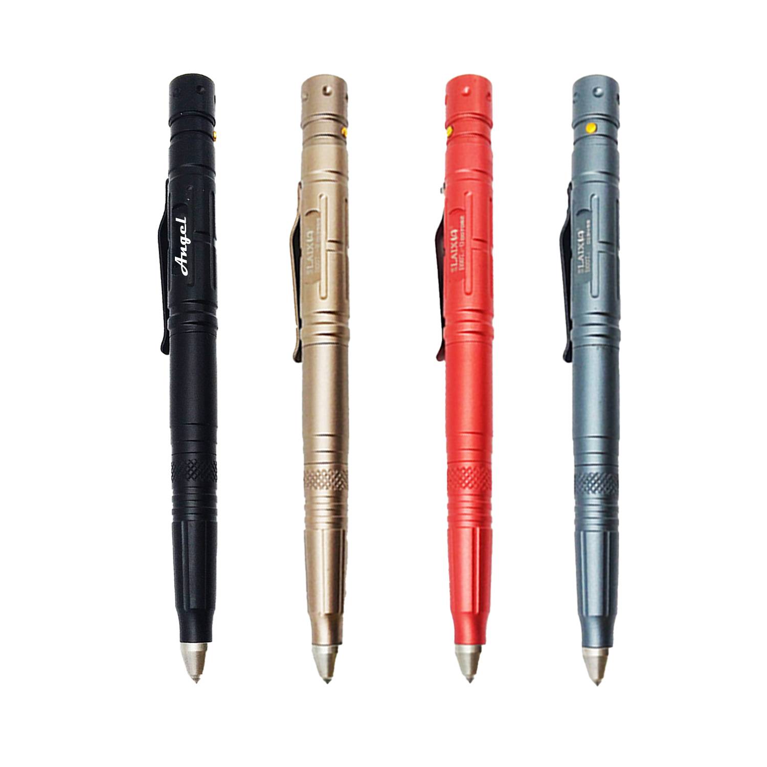 Multifunction Tactical Pen – LED, Glass Breaker, Defender 10
