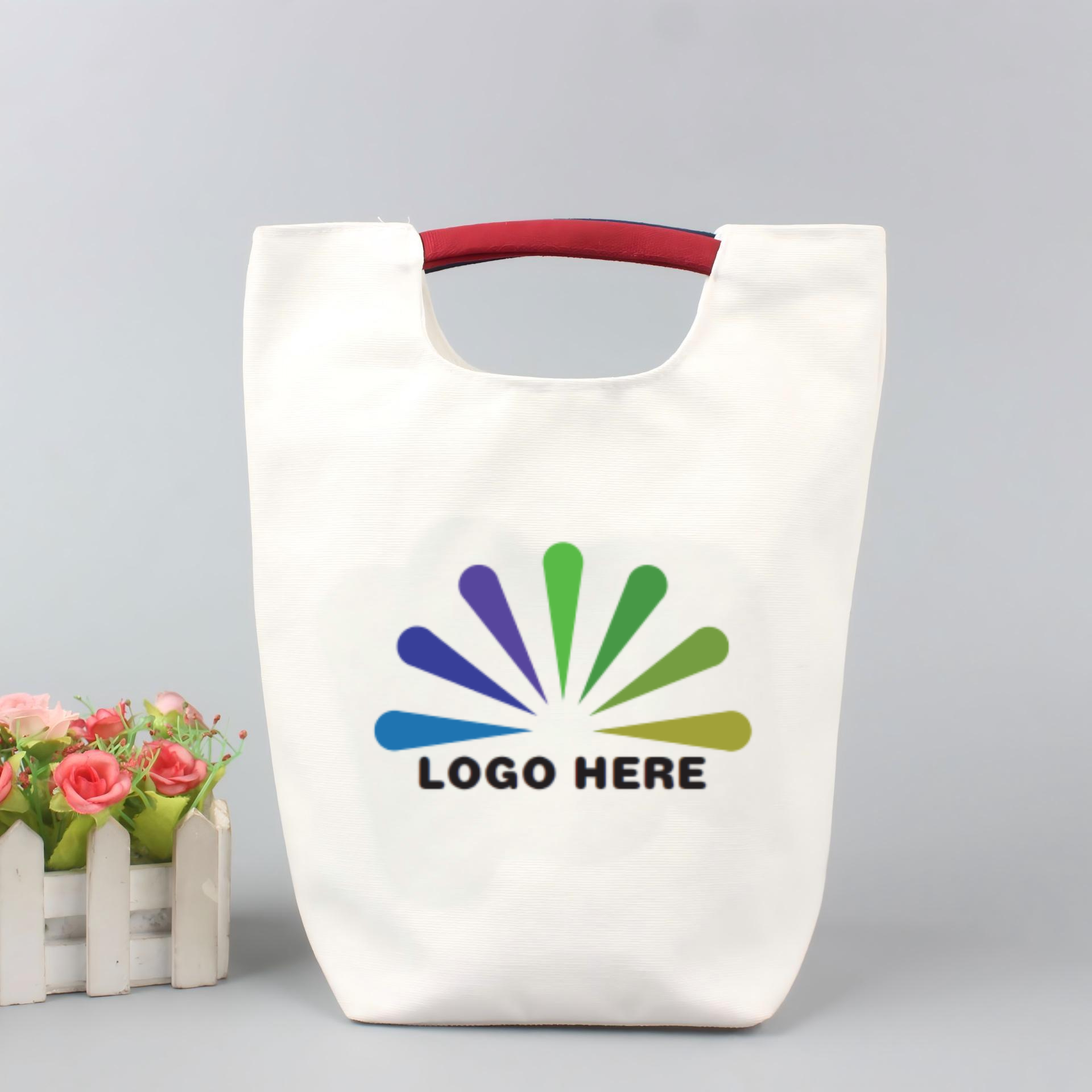 Foldable Cotton Canvas Tote Bag, custom tote bag with logo imprint 7