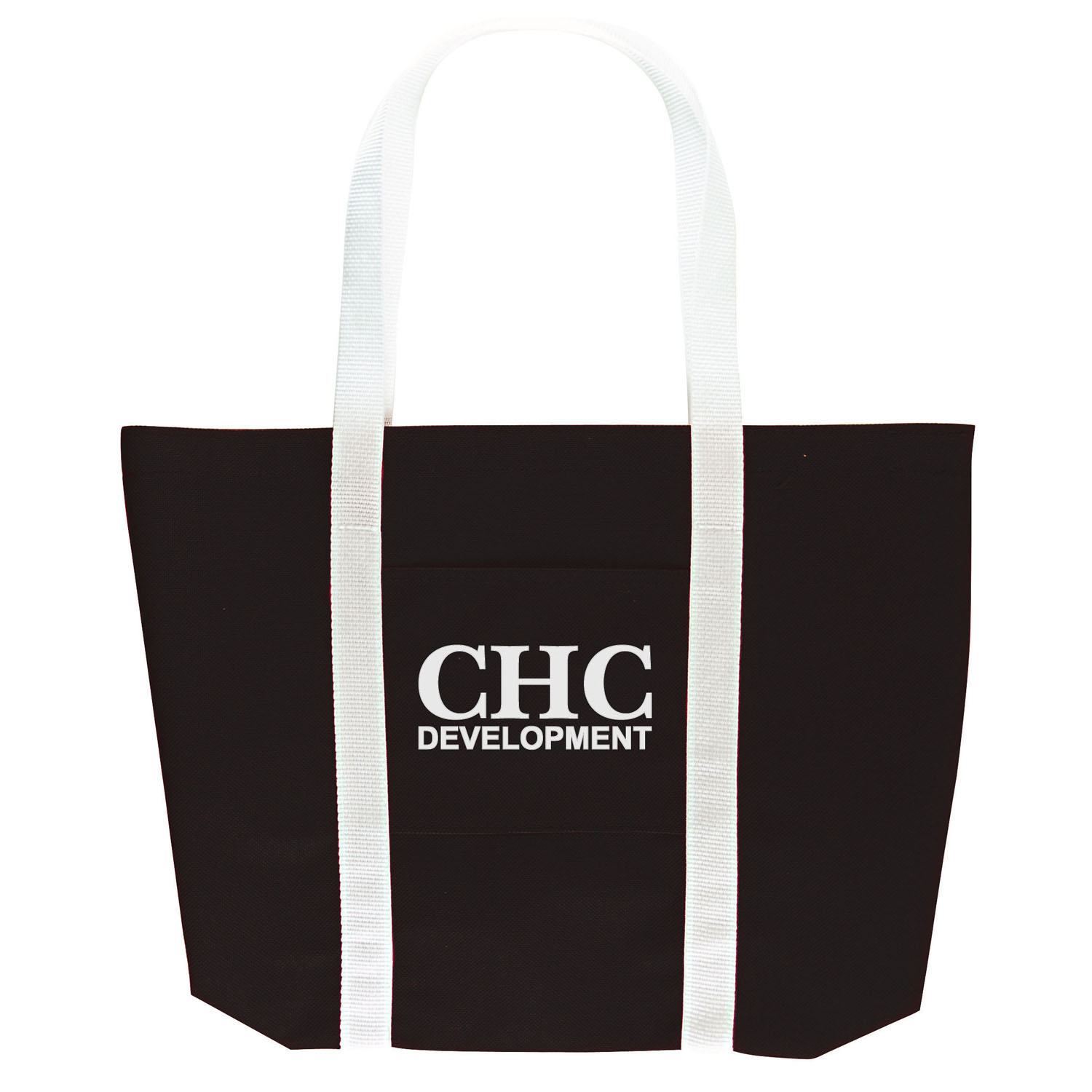 100GSM Non-Woven Tote w/Small Pocket 1