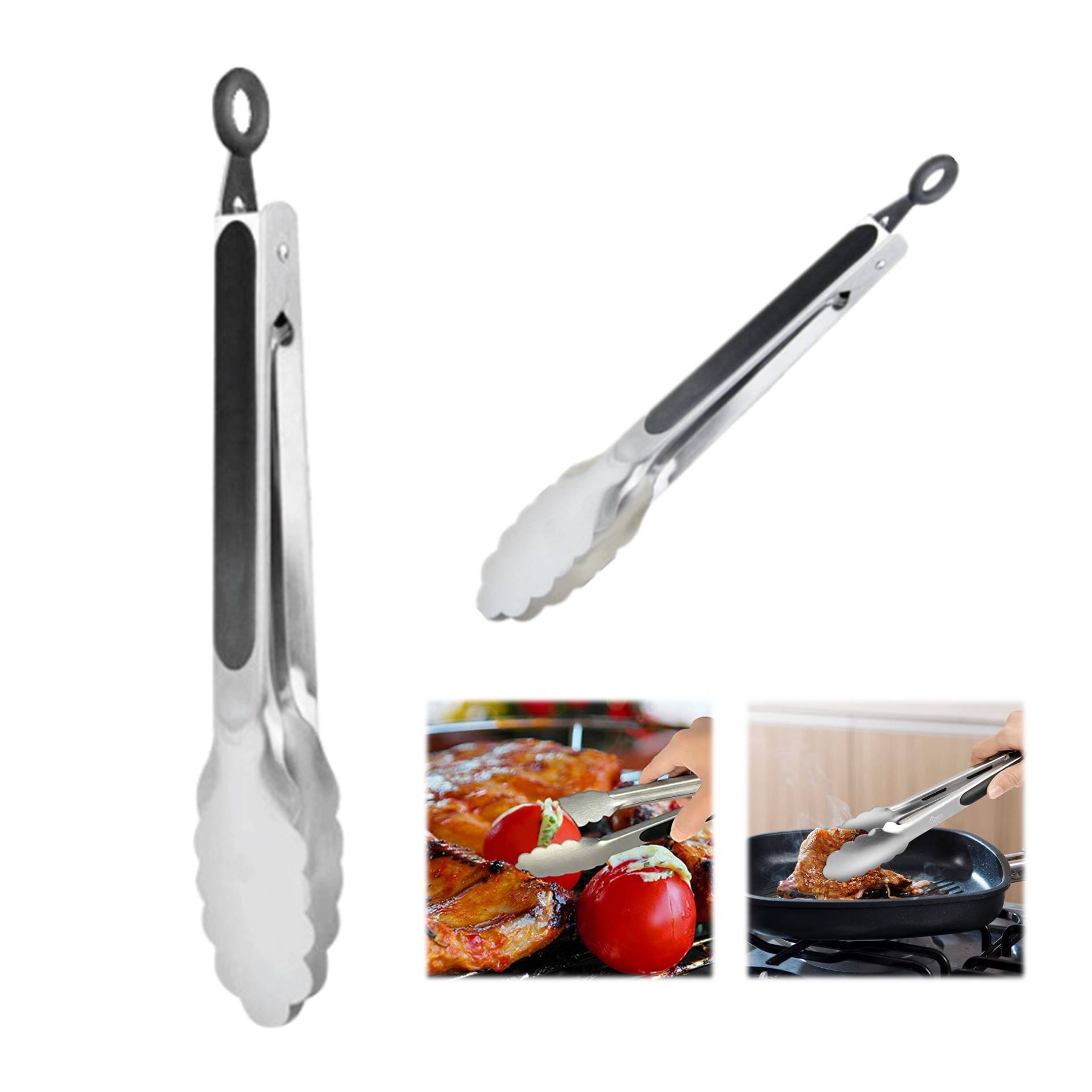 Stainless Steel Kitchen Tongs 2