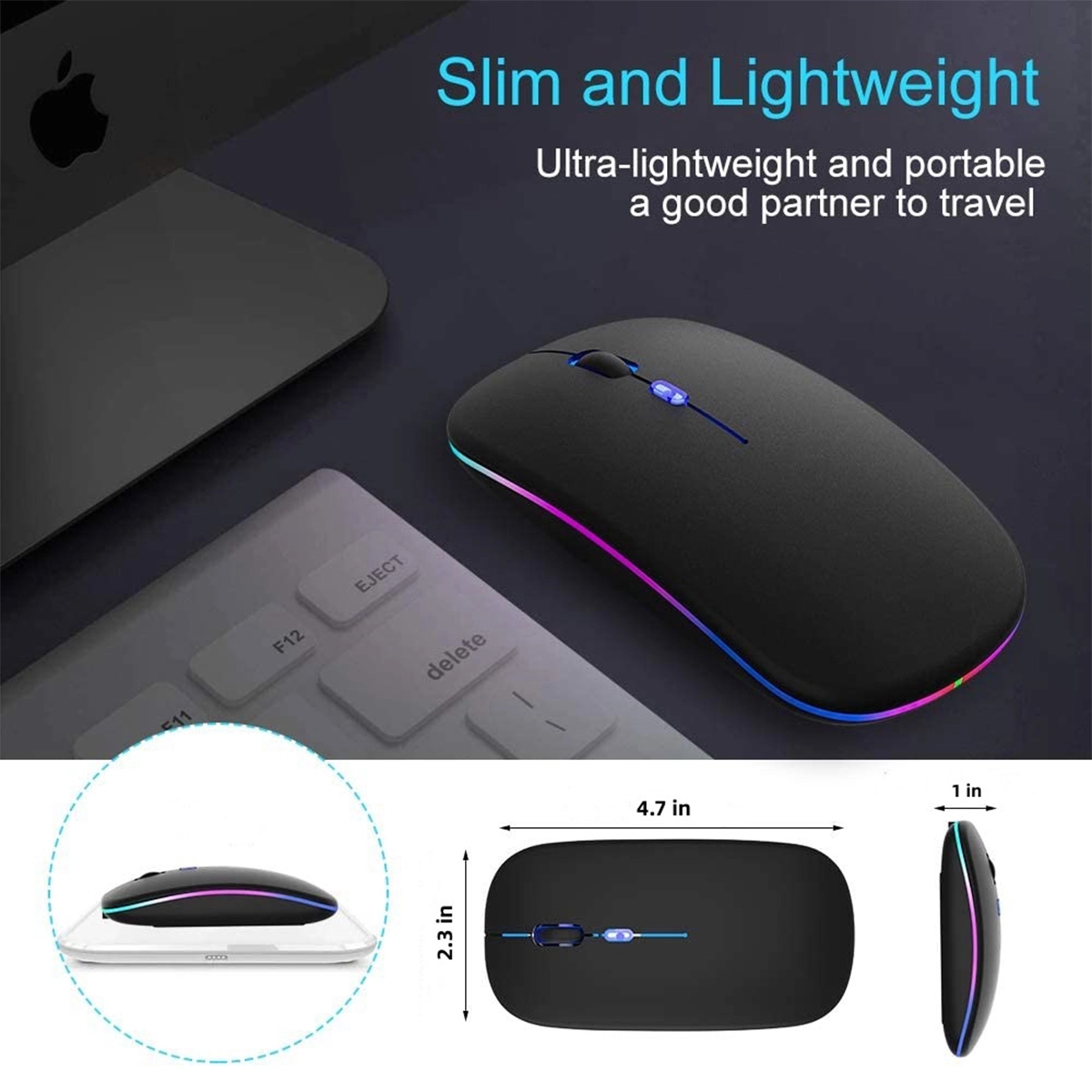 New Bluetooth Charging Silent Laptop Wireless Mouse 2