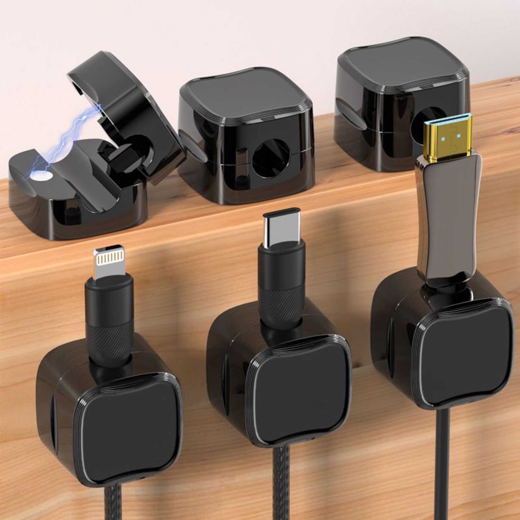 Self Adhesive Magnetic Cable Organizer Clip 2