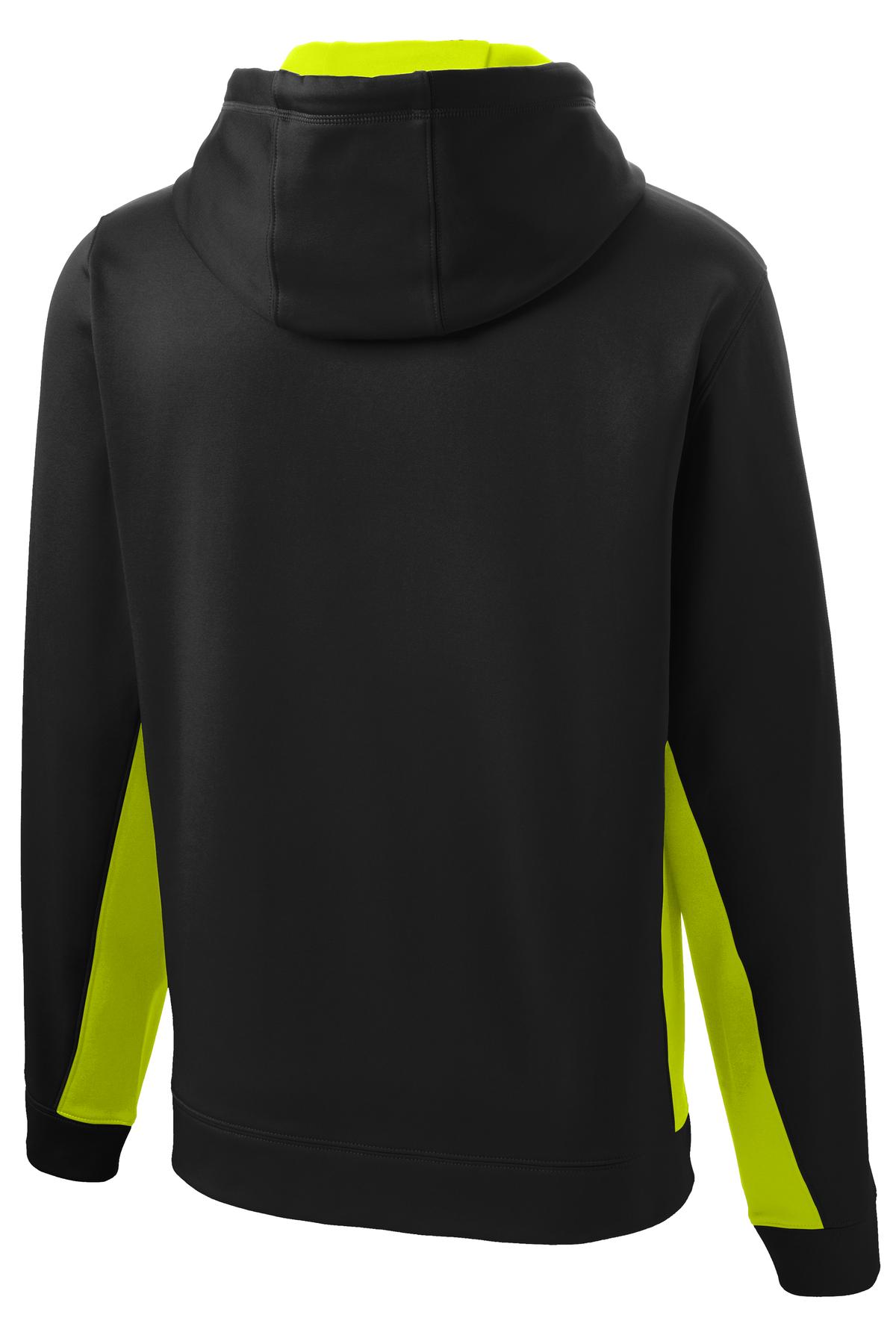 Sport-Tek Sport-Wick Fleece Colorblock Hooded Pullover. ST235 22