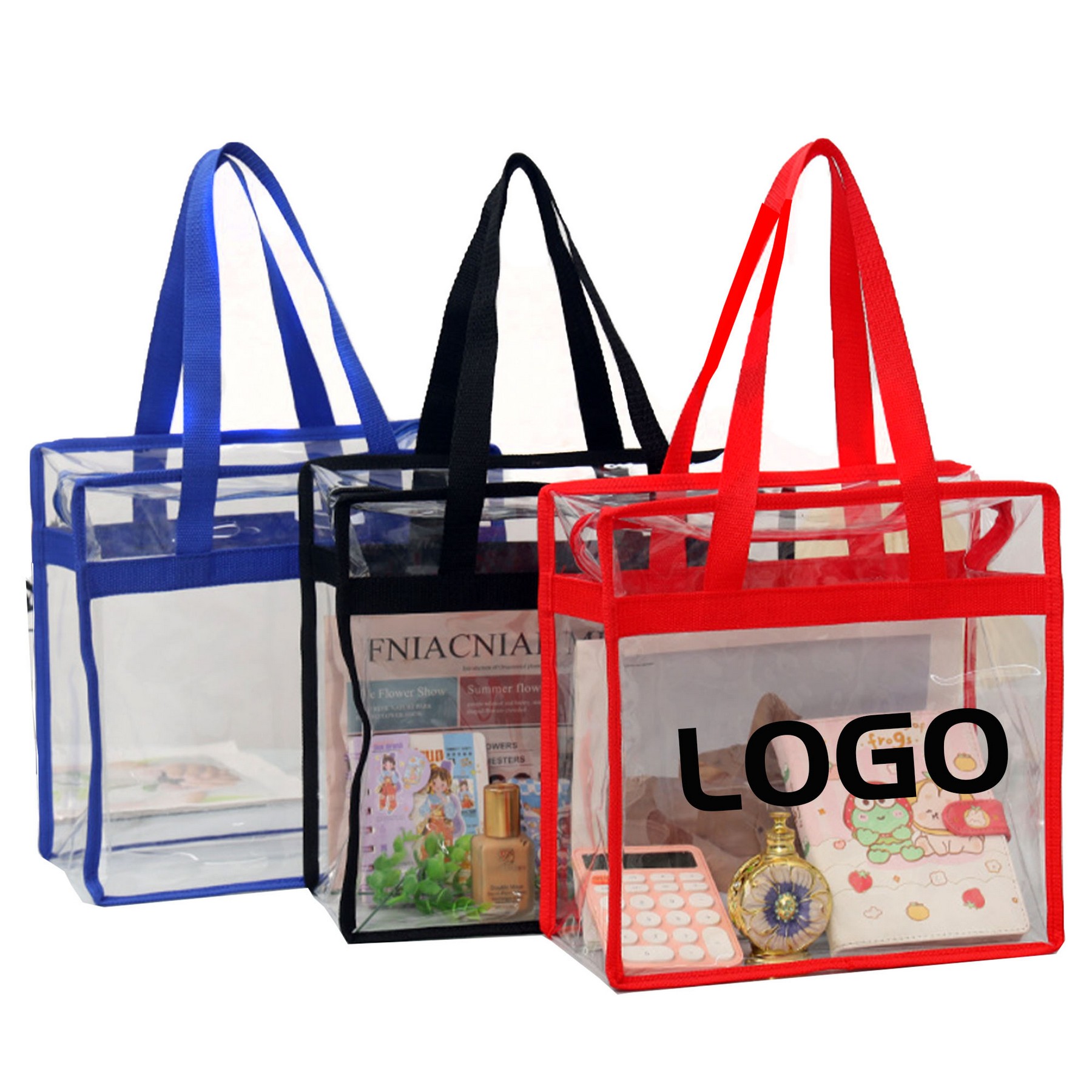 Clear PVC Crossbody Stadium Bag