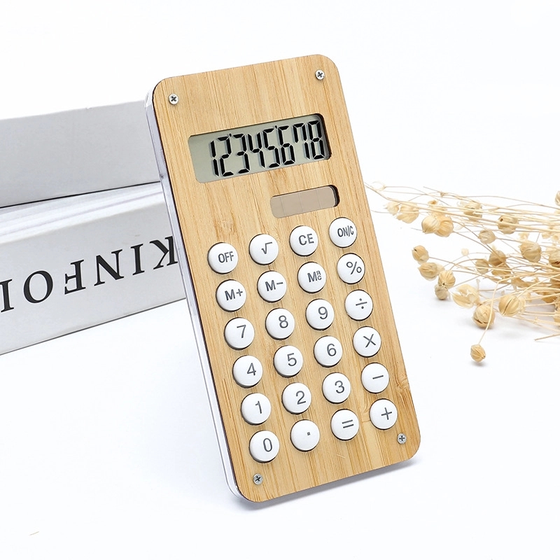 Bamboo Solar Powered Calculator 6