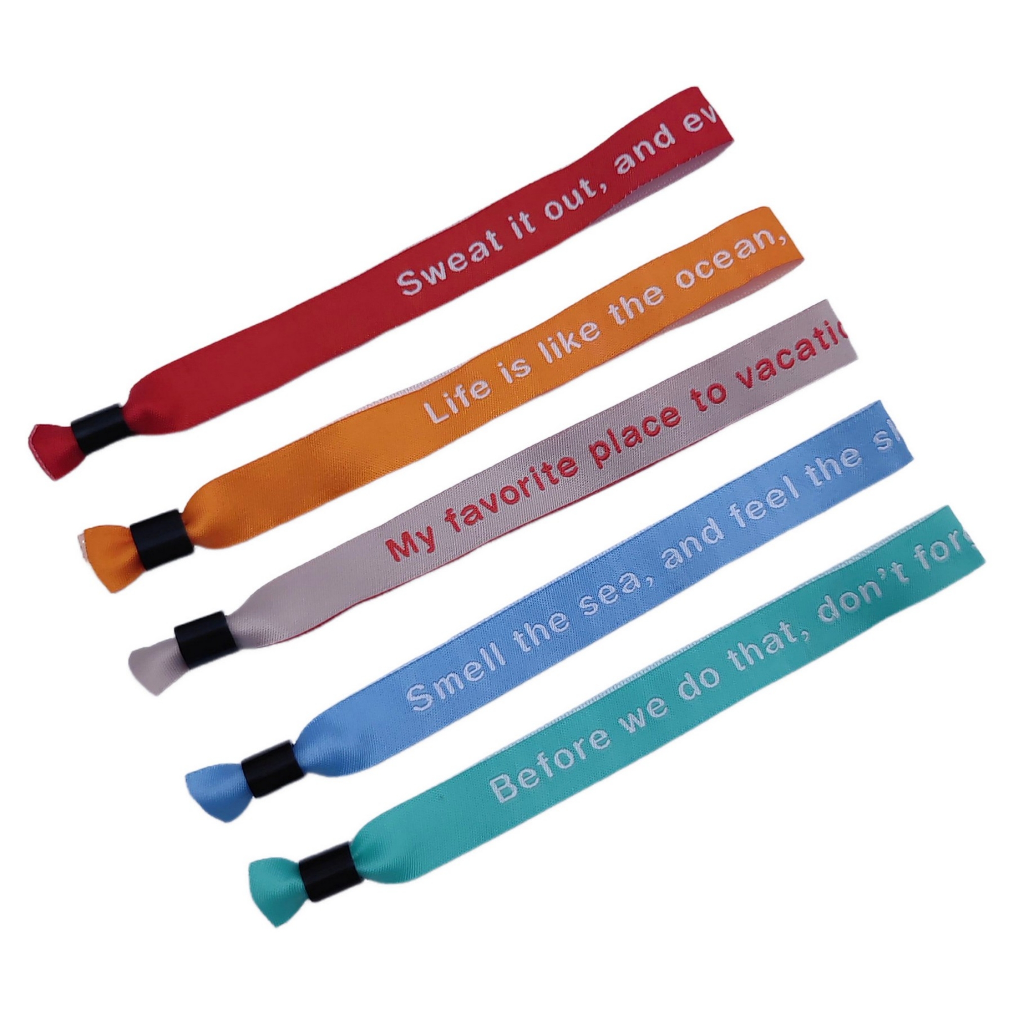 Custom Wide Woven Fabric Wristband 2
