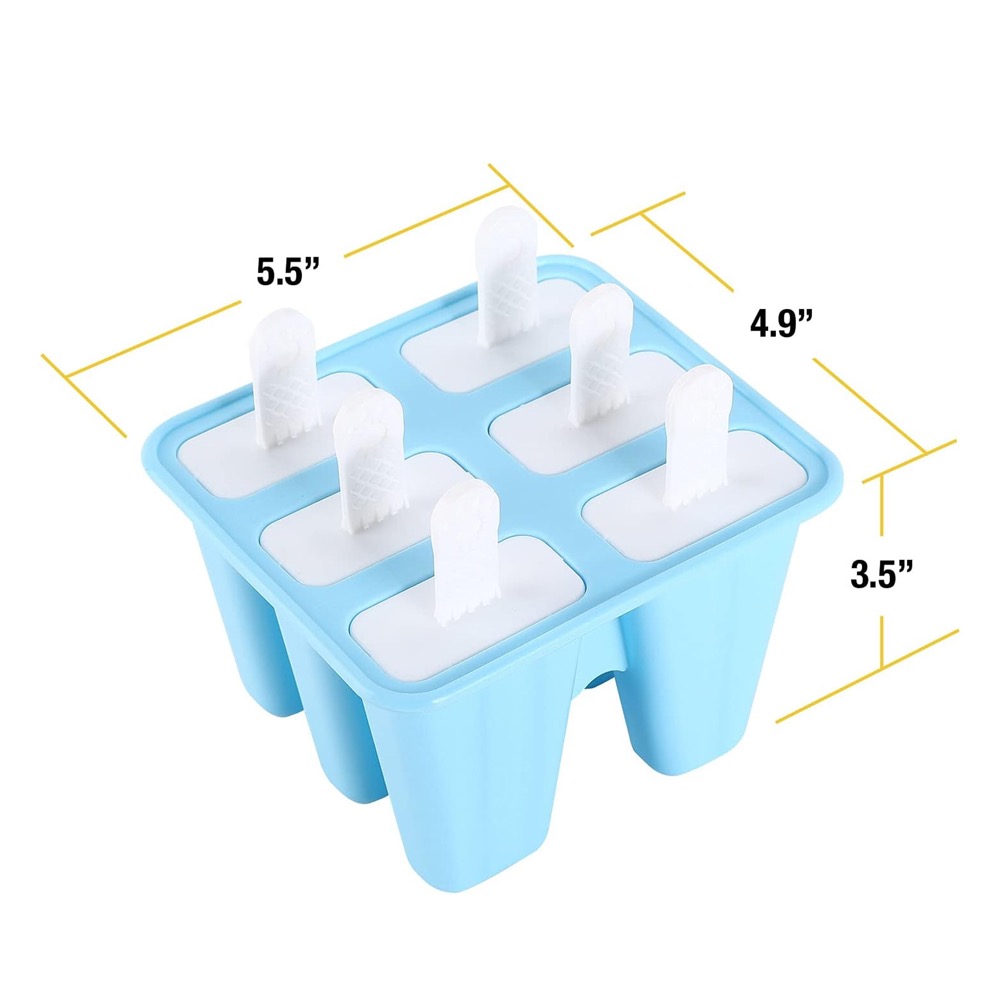 Silicone Ice Pop Mold For 6 Pieces 2